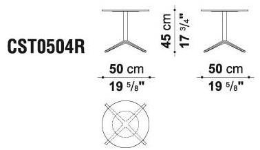 B&B Italia Project Круглый журнальный столик с основанием 4 звезды Cosmos sun-id-1516477 - Вид №2
