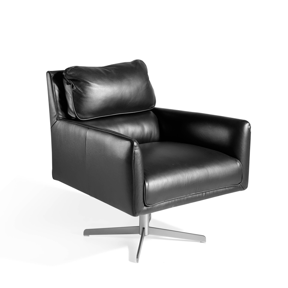 067156 Кожаное поворотное кресло KF-A1008 Angel Cerda 