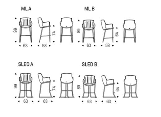 Кожаный мягкий стул с подлокотниками Cattelan italia Ронда ARCH-00100486 - Вид №2