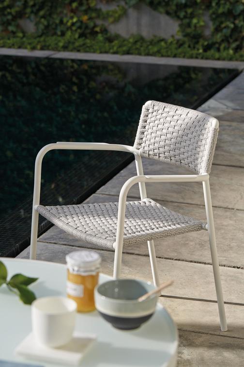 Стул лава веревка 11мм антрацит Manutti Echo MNST584 - Вид №1