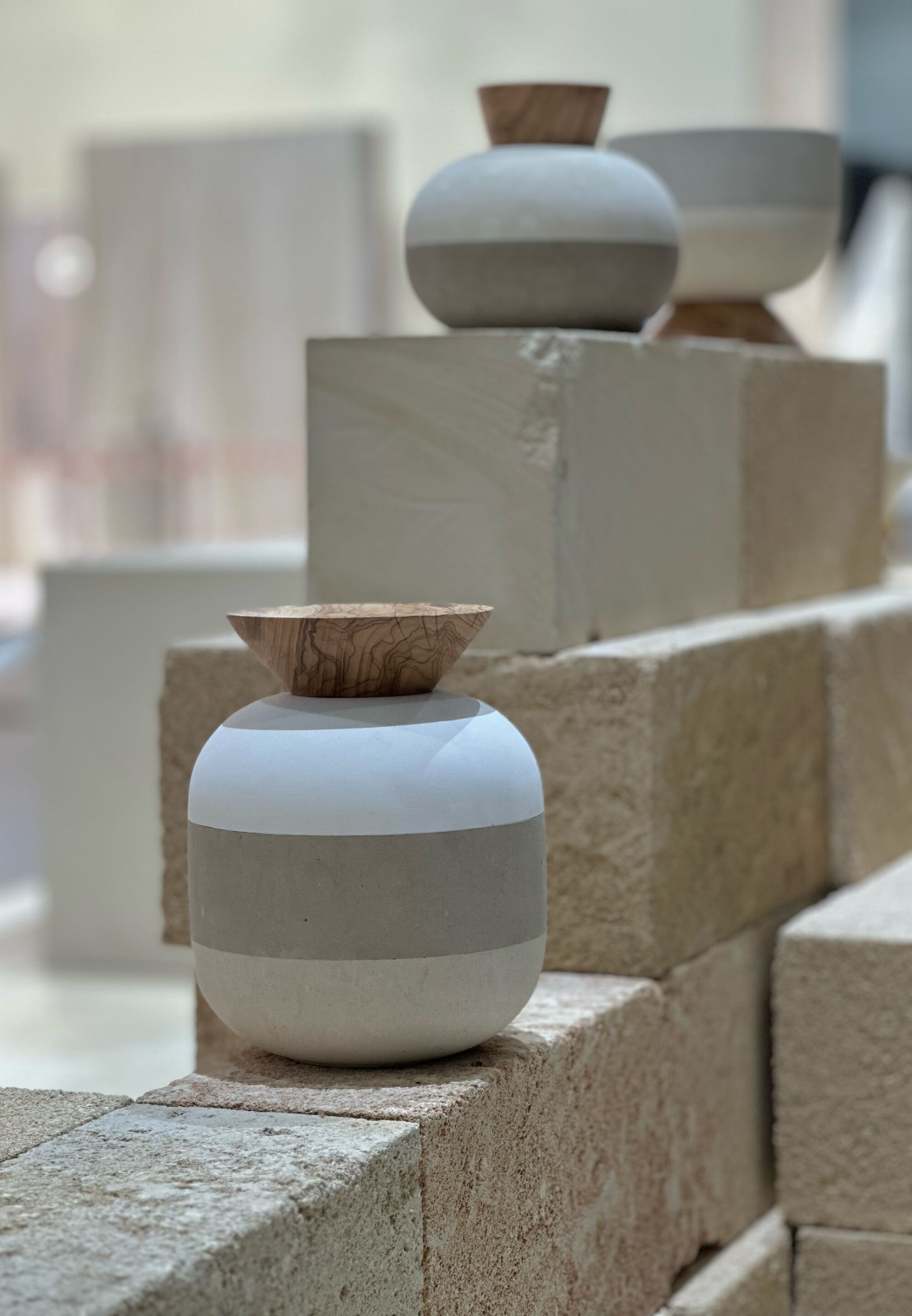 Контейнер для еды из камня Лечче и оливкового дерева PIMAR Rito ARCH-00114933 - Вид №2