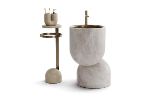 Держатель для полотенец из камня Лечче