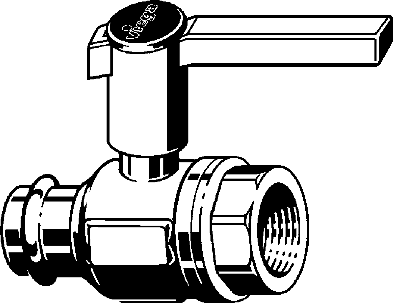 587 208 1) Модель 2270.4 Трубопроводные системы  Sanpress  Системные шаровые краны Santreyd  - Вид №1