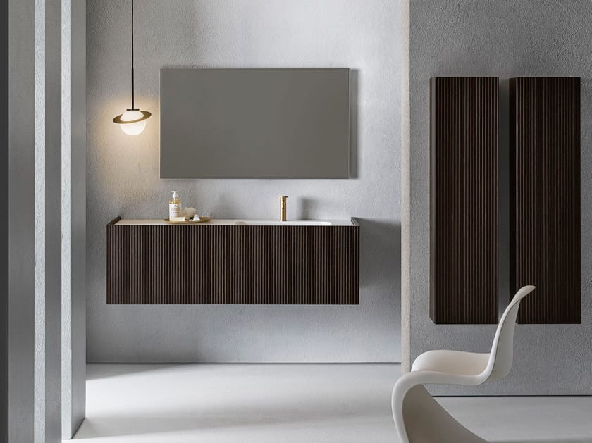 Шкаф для умывальника с ящиками и встроенной раковиной Pirovano Millennium XL ARCH-00045742