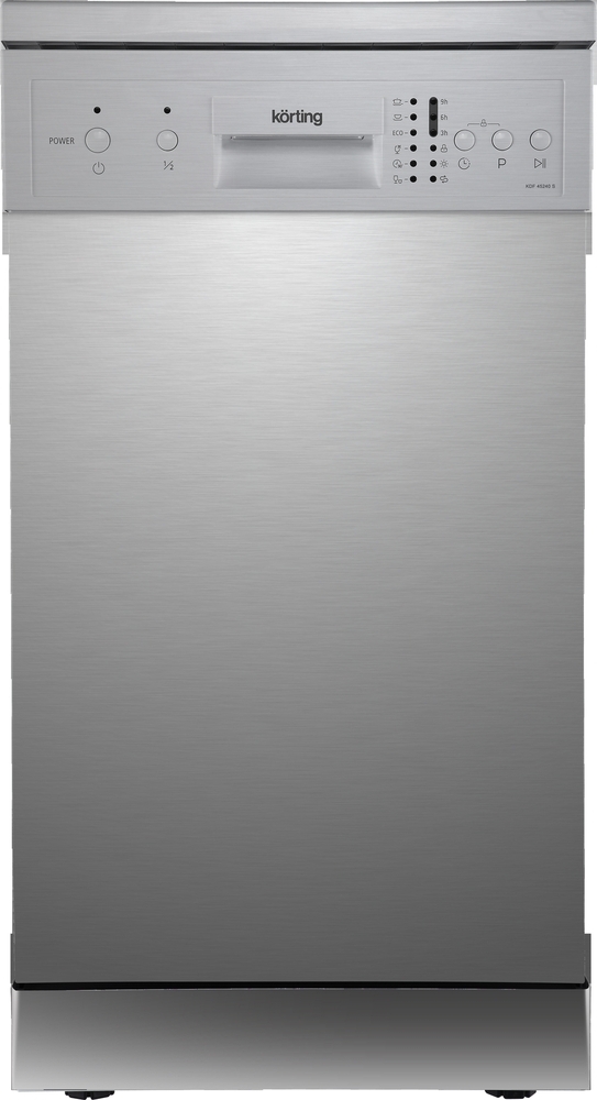 KDF 45240 Посудомоечные машины / отдельност., 45 см, а++/a/a, электронное управление, 6 программ: нормальная, эко, стекло, интенсив, 90 мин, быстрая; 10 компл., led индикаторы, активная сушка, таймер отложенного старта 3/6/9 часов, половинная загрузка, за Santreyd  - Вид №1
