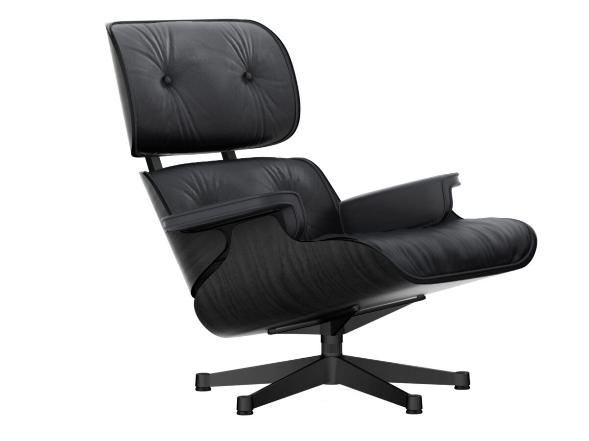 Кожаное вращающееся кресло с подлокотниками VITRA Eames Lounge Chair ARCH-00109556 - Вид №2