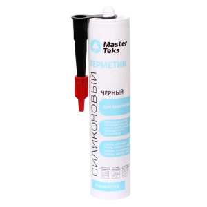 Герметик силиконовый для аквариумов Masterteks 290 мл уксусный цвет черный