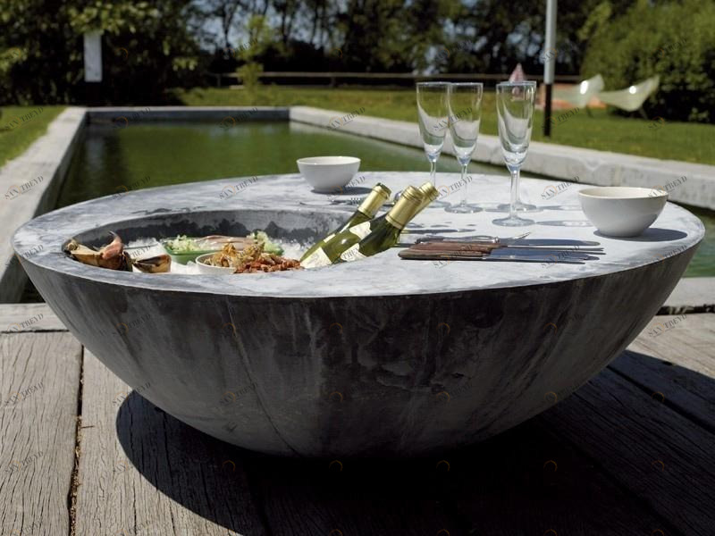 DOMANI Круглый садовый столик ручной работы  Mzct110 Santreyd 