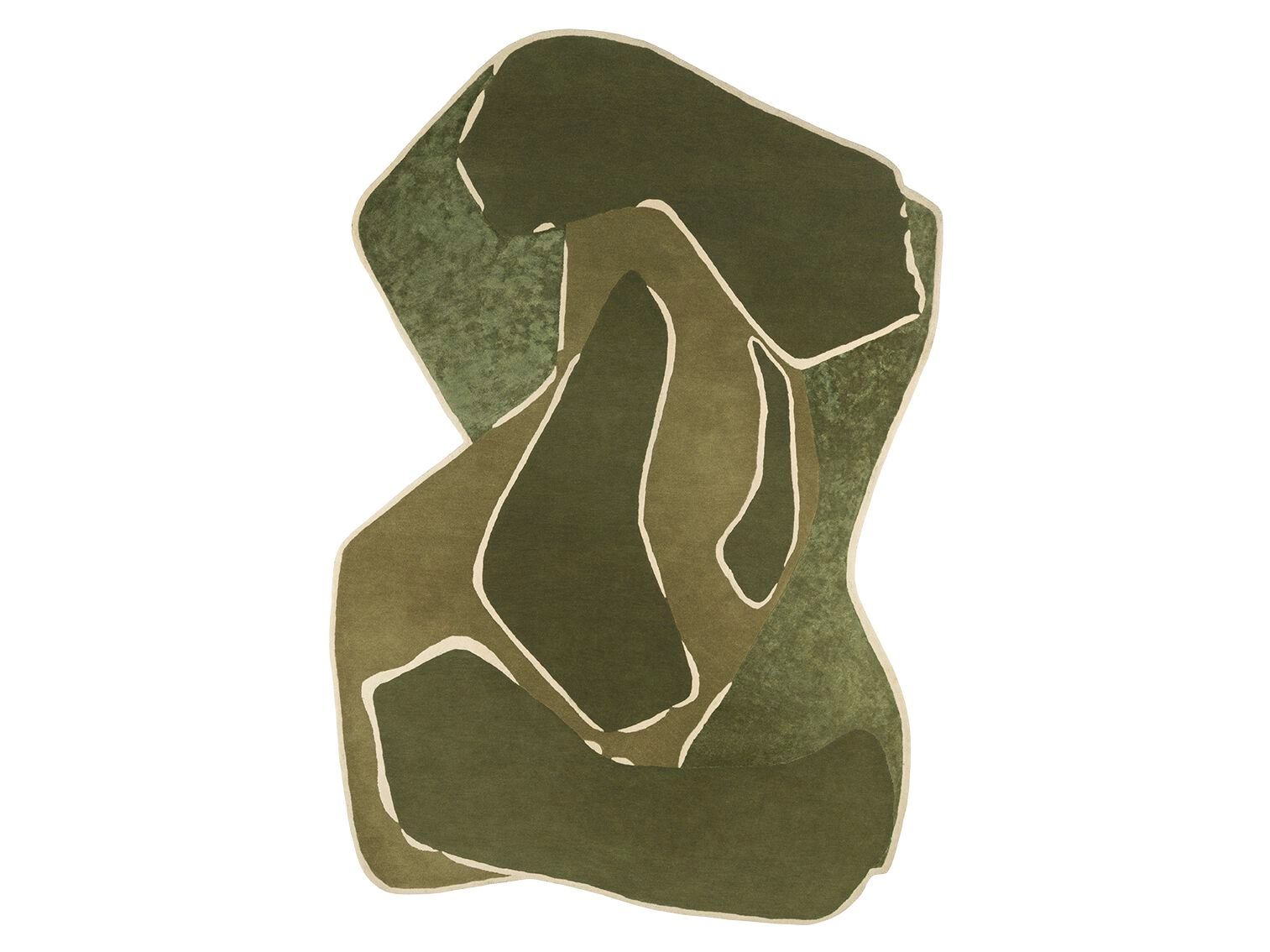 Бамбуковый и шерстяной шелковый ковер REDA AMALOU DESIGN ARCH-00074412 - Вид №1