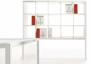 Elitable Открытый лакированный деревянный стеллаж Cube