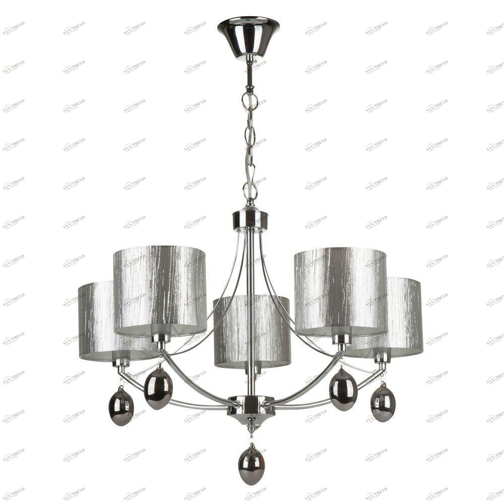 Подвесная люстра Freya Silinda FR5026PL-05CH FREYA SILINDA 279387 Серебро 