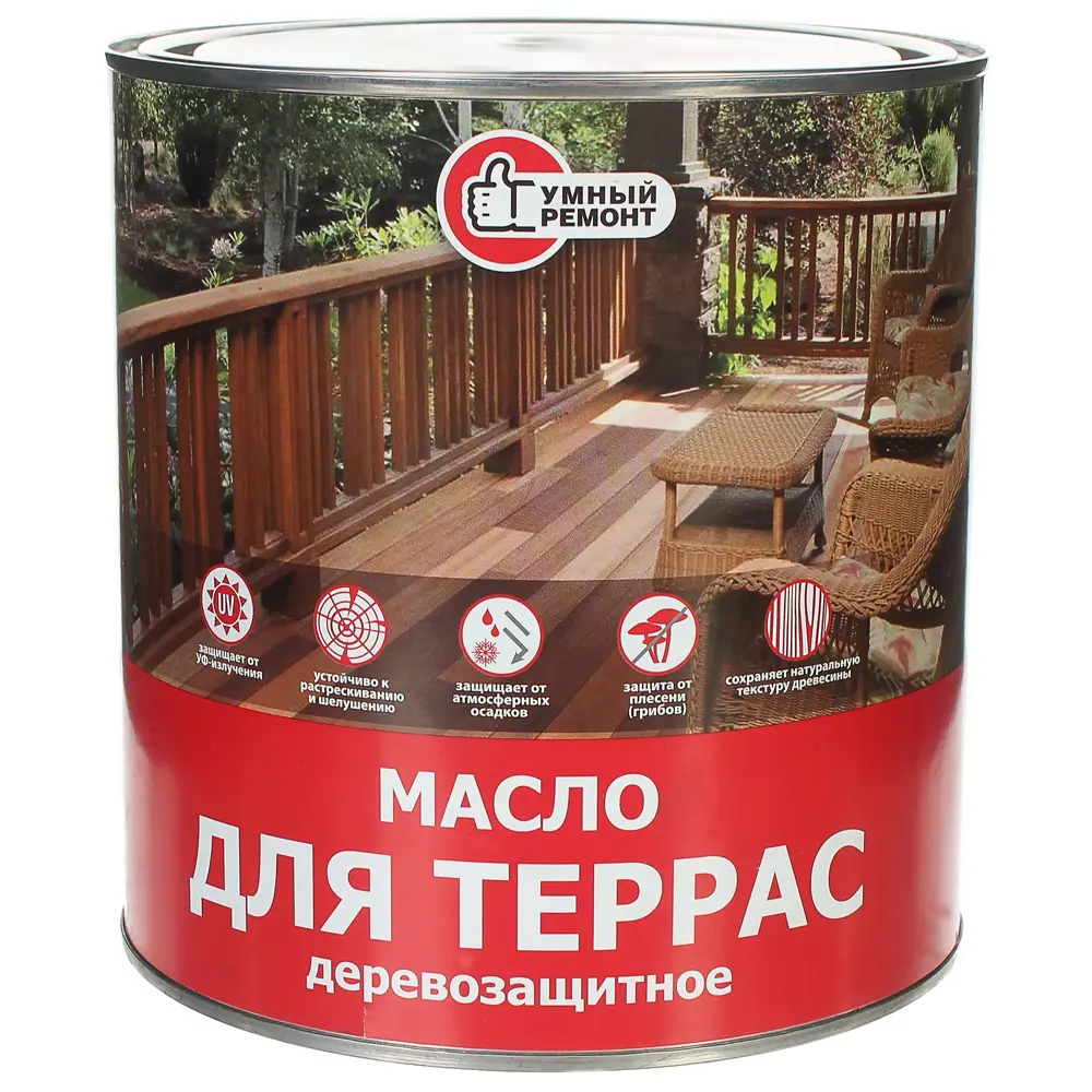 Масло для террас Умный Ремонт 2,5 л Орегон 81960231 STLM-2140211 Santreyd 
