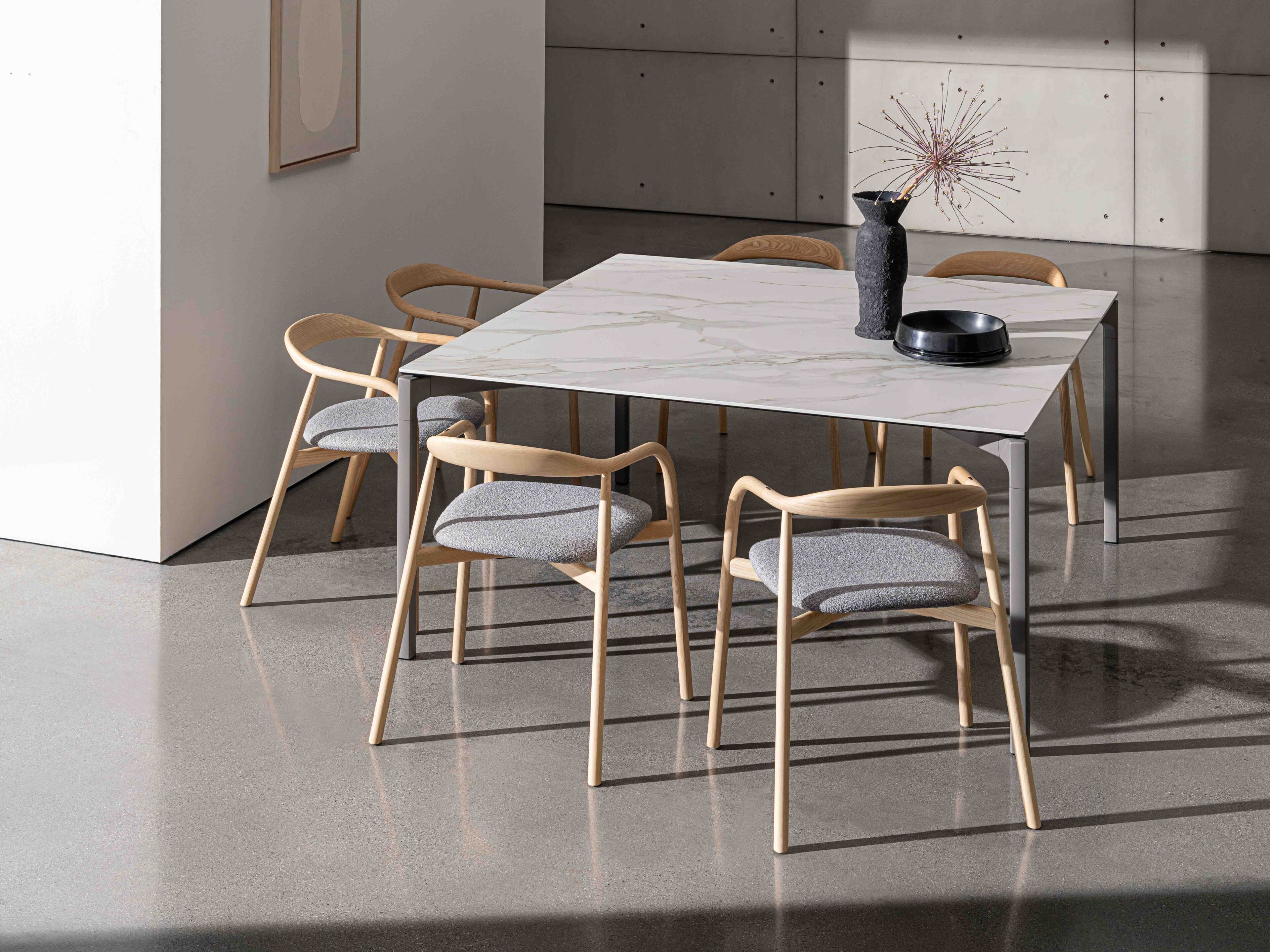 Керамический квадратный стол Sovet Italia Bone ARCH-00107812