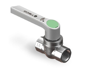 Запорный клапан Top Entry в прямом исполнении с резьбой F/F с рычагом управления