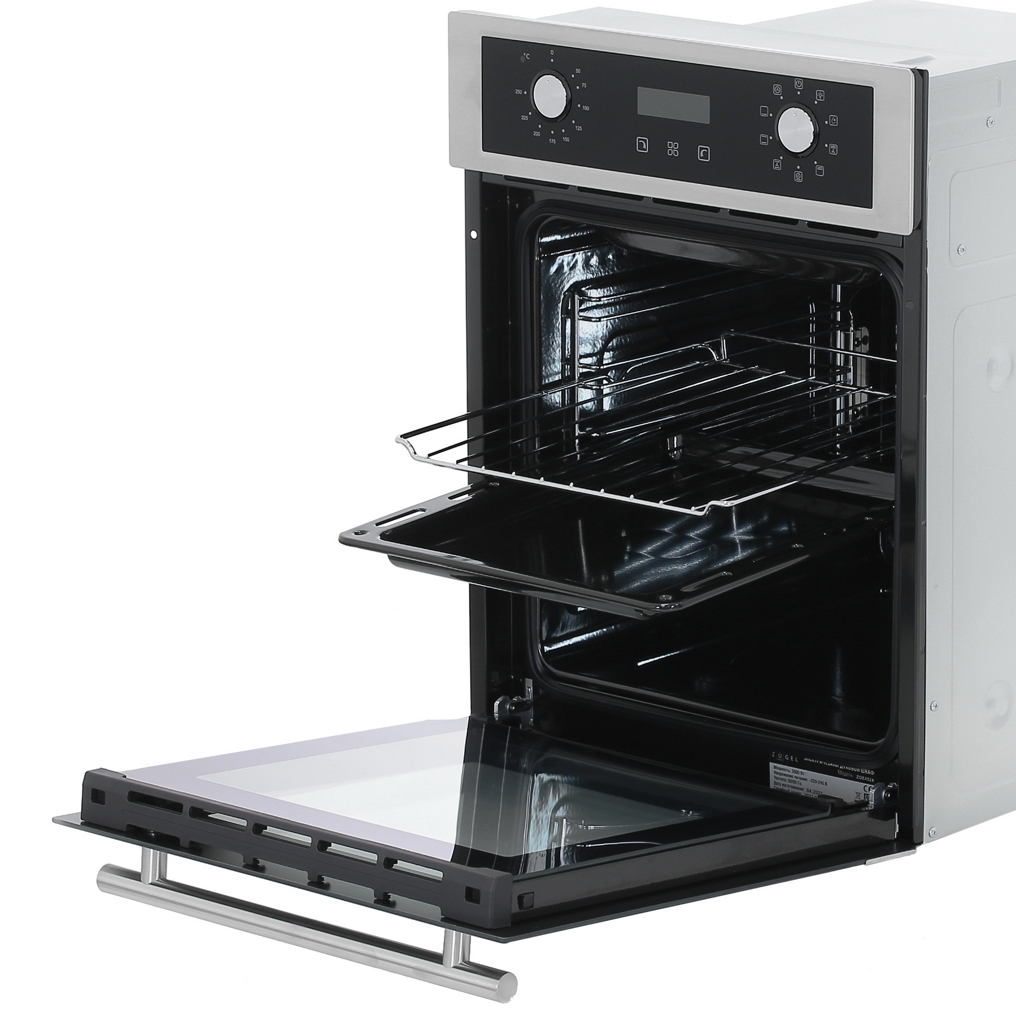 5370055 Электрический духовой шкаф ZUGEL ZOE452X серебристый STDN-0138175 - Вид №5