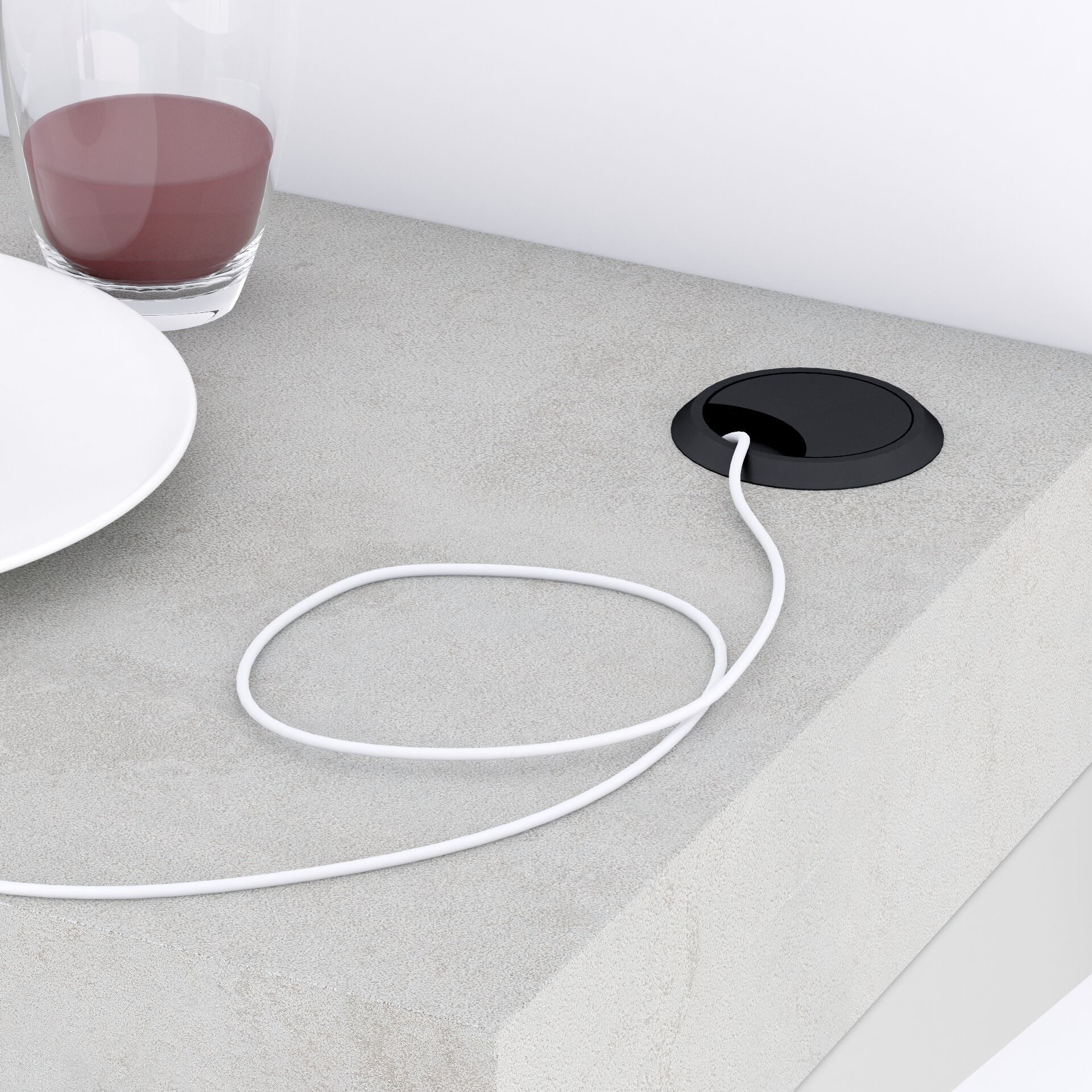 Высокий настенный стол в меламине с беспроводным зарядным устройством Mobili Fiver Evolution ARCH-00043867 - Вид №5