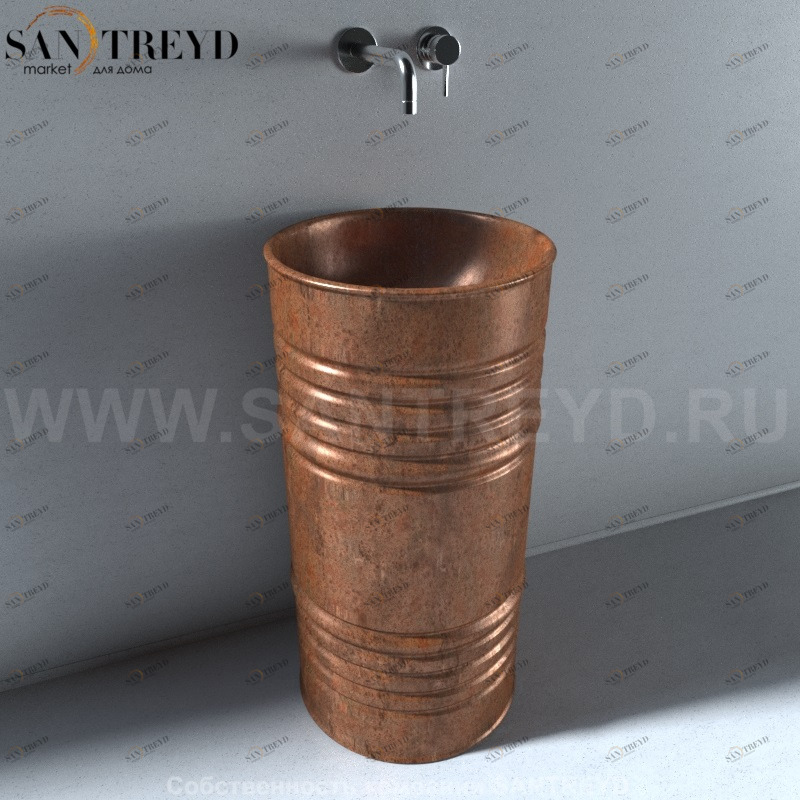 474383 Напольная раковина стоящая круглая Kerasan Artwork