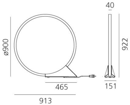Artemide Светодиодный торшер из алюминия "o" sun-id-1458331 - Вид №2