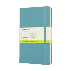 Блокнот Moleskine CLASSIC LARGE, нелинованный, голубой