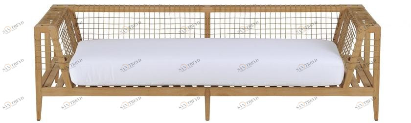 Unopiù Садовый диван из тика и акрила Synthesis Sydig