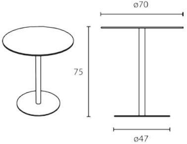 Inday Круглый садовый стол из HPL или алюминия Voilà sun-id-1472238 - Вид №5