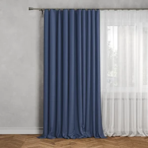 MIAMOZA Штора Аликанте с лентой 160x260 см элегантный синий 88053791