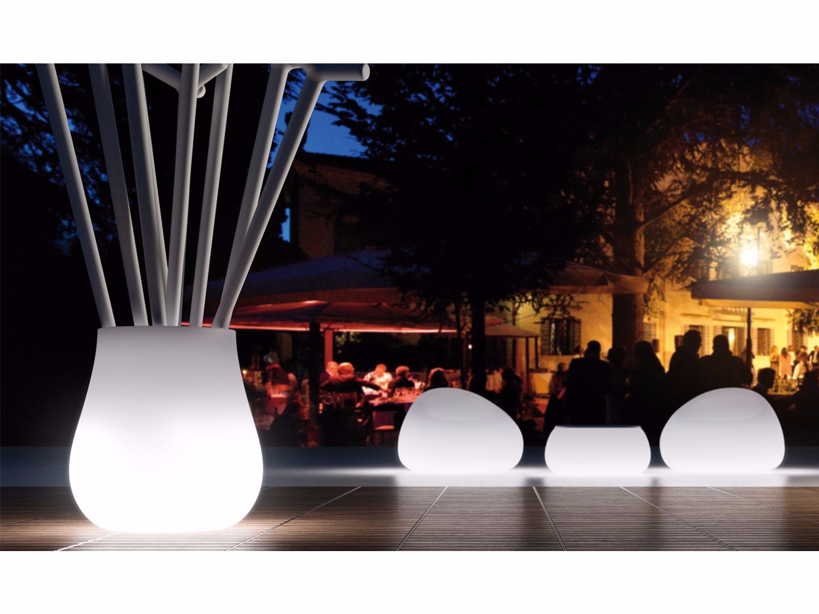 Светящееся кресло из полиэтилена PLUST Gumball ARCH-00060410 - Вид №2