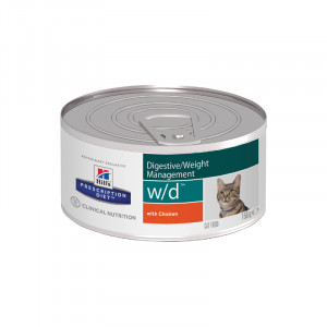 ПР0013267 Корм для кошек Hill"s Prescription Diet Feline W/D для поддержания веса, курица конс. Hill's