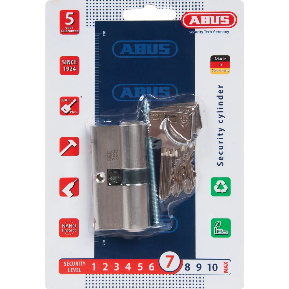 Цилиндр Abus Standard, 31х31 мм, ключ/ключ, цвет никель 82276488 STLM-2144186 Standart S5+ - Вид №3