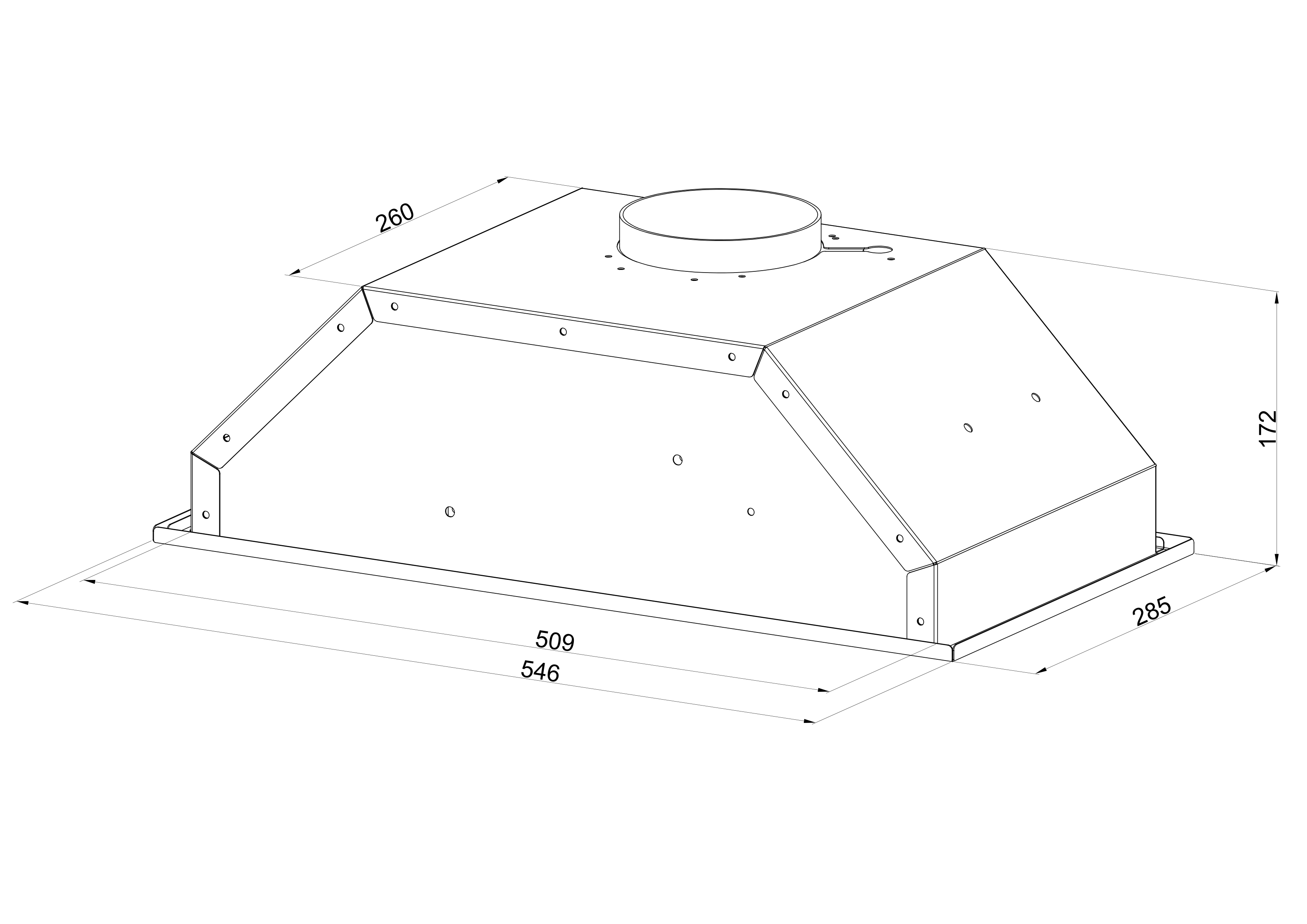 9121498 Вытяжка полновстраиваемая Monsher ANGERS 60 бежевый STDN-0151557 - Вид №4