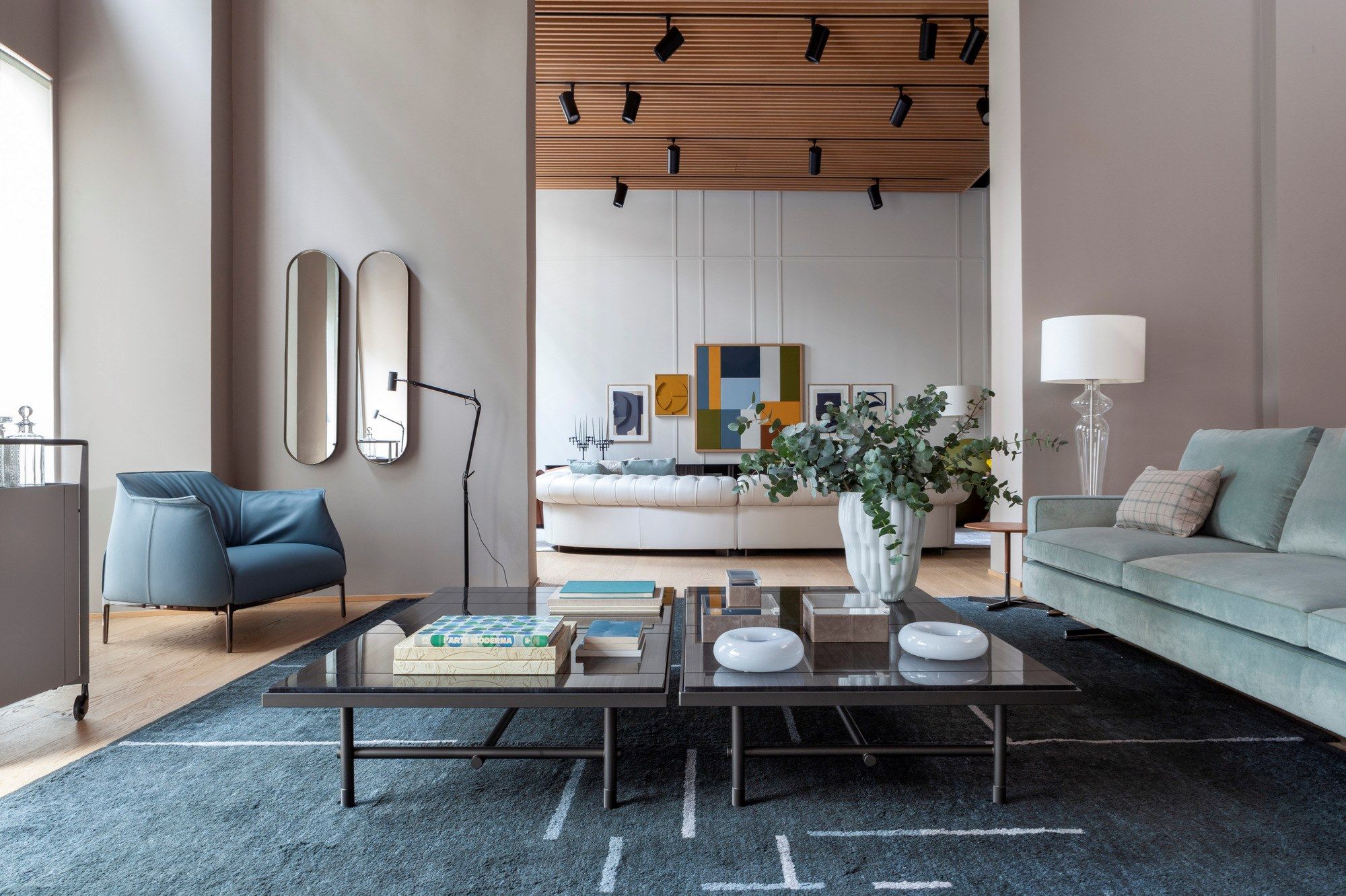 Квадратный журнальный столик с мраморной столешницей Poltrona Frau ARCH-00058972 - Вид №4