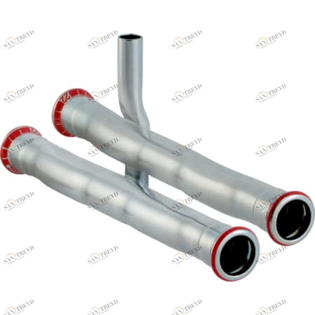 GEBERIT 23602 Крестовина Geberit Mapress из углеродистой стали, для подключения радиатора к обратному трубопроводу 