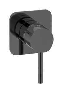 Внешние части встроенного смесителя на 1 потребителя. WE ARE IB id300cf Black Chrome Industria