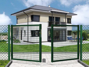 Ворота с замком