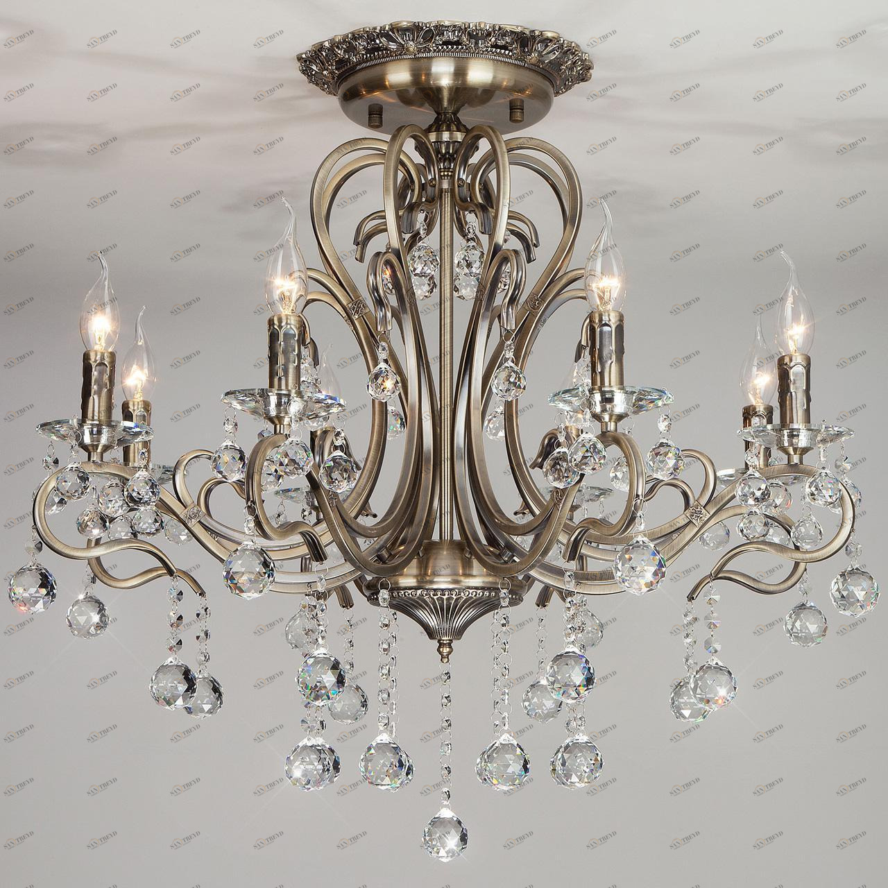 Потолочная люстра Eurosvet 12505/8 античная бронза Strotskis EUROSVET ДИЗАЙНЕРСКИЕ 182464 Бронза 