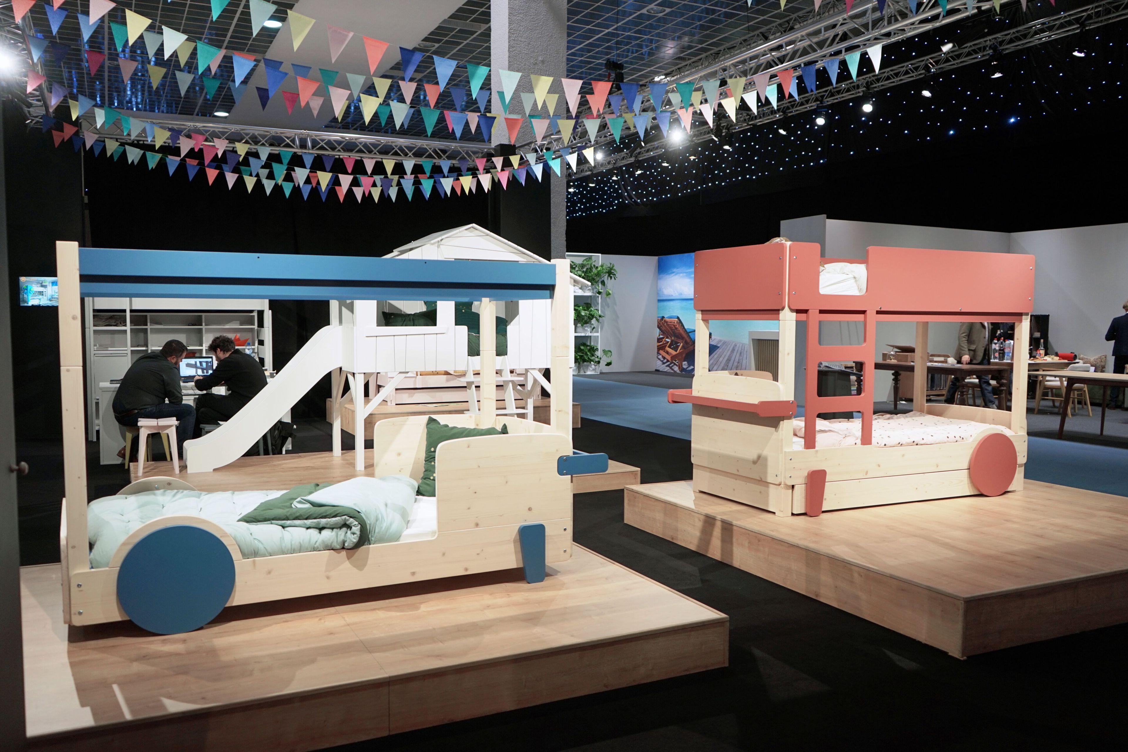 Деревянная двухъярусная кровать с выдвижной кроватью Mathy by Bols ARCH-00048116 - Вид №3