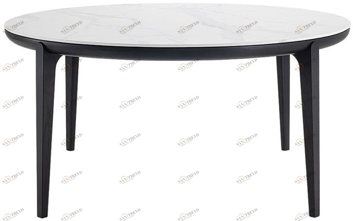 HC28 Cosmo Круглый обеденный стол из мрамора калакатта Oskar J17