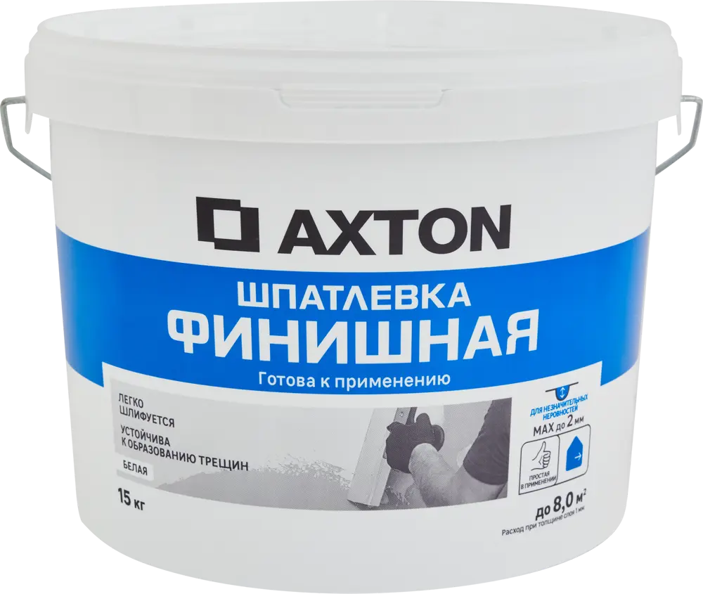 Финишная шпатлевка Axton для идеального выравнивания поверхностей 84107851