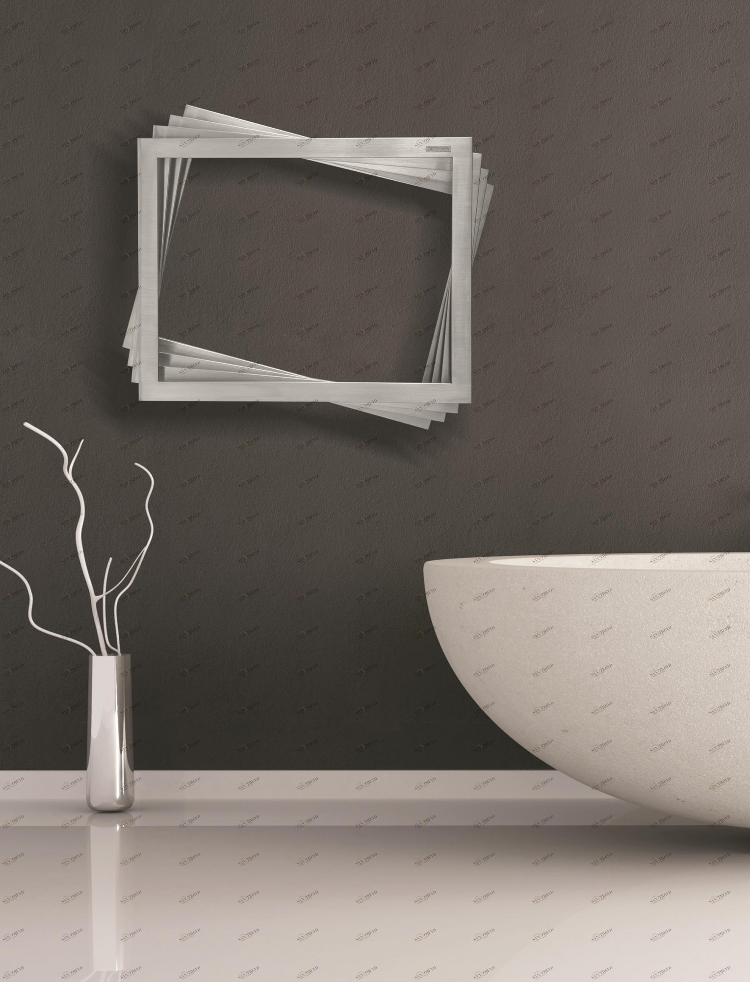 Полотенцесушитель Hammam BLACK JACK Stainless steel  комбинированный; электрический или водяной Сталь 