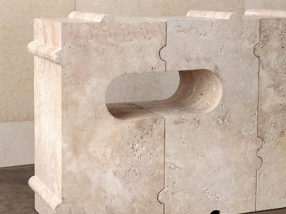 Прямоугольная консоль из натурального камня Kelly Wearstler Hume ARCH-00050381 - Вид №5