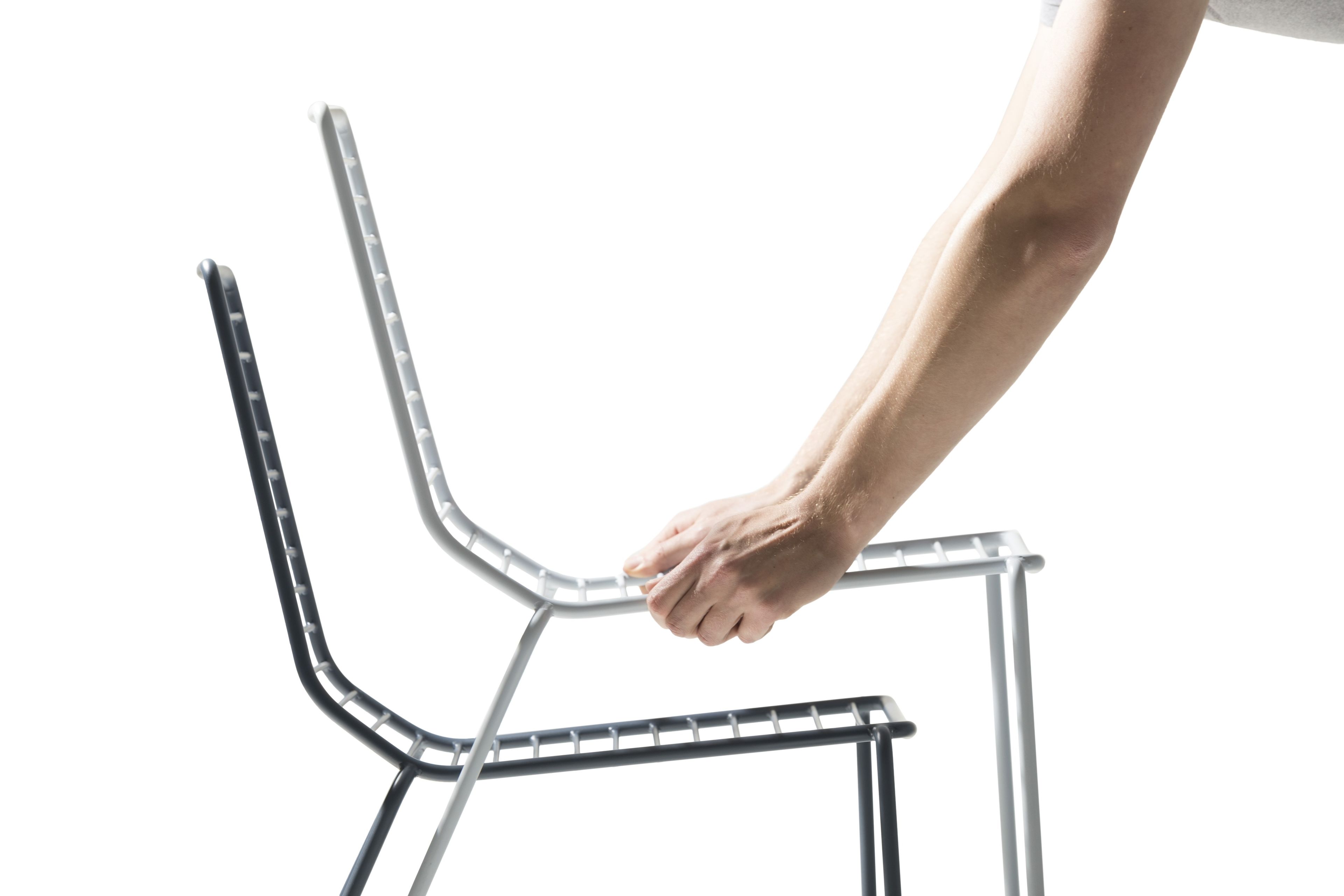 Стальной салазок штабелируемый садовый стул True Design Marina Out ARCH-00046447 - Вид №3