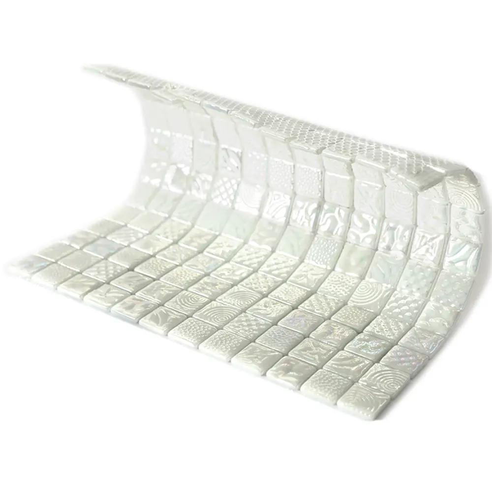 Мозаика стеклянная Natural STP-WH005-L 31.5x31.5 см цвет белый перламутровый 84830284 STLM-2151432 Santreyd Steppa - Вид №2