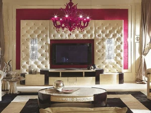 Turri Модульная лакированная деревянная тумба под телевизор Couture