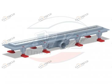 Трап пластиковый линейный Риф 650х62, выпуск 40 мм TL1265G АНИ пласт 201725