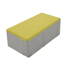 Плитка тротуарная Призма 200x100x60 мм цвет желтый 85263188 STLM-2070254