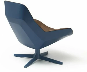 de Sede Кожаное кресло на 4-х спицах с высокой спинкой Ds-144