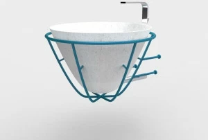 Подвесная раковина настенная овальная Manufatti Viscio  белая