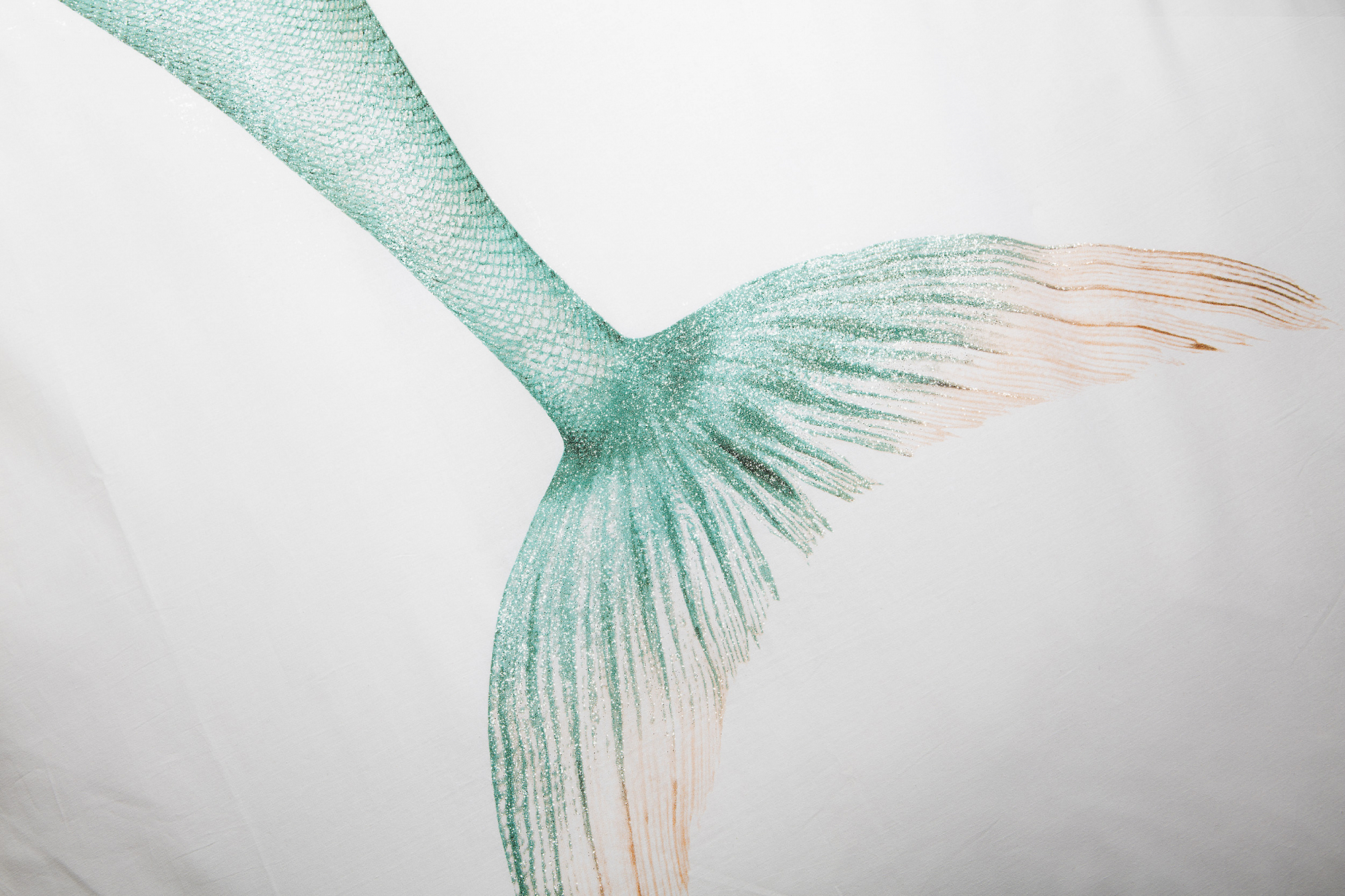 Детское постельное белье односпальное "Русалка" 150х200 см SNURK  335491 Белый;голубой  - Вид №4