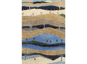 Прямоугольный шерстяной ковер