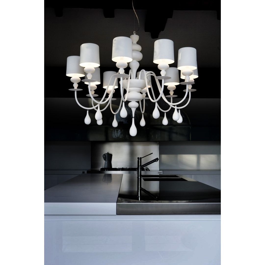 Masiero Eva S8 BK-S SHINY BLACK люстра подвесная 108085 - Вид №1